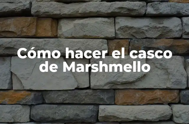 Cómo Hacer el Casco de Marshmello