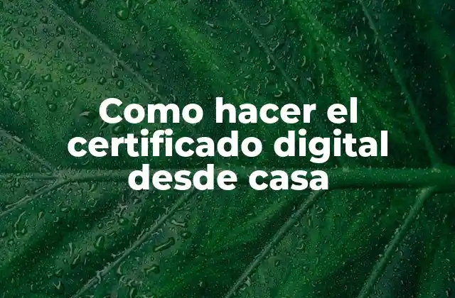Como Hacer el Certificado Digital desde Casa 2 El certificado digital: ¿qué es y para qué sirve?
