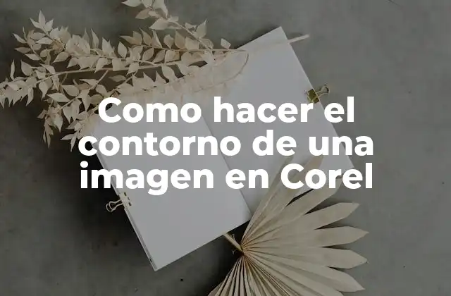 Como Hacer el Contorno de una Imagen en Corel