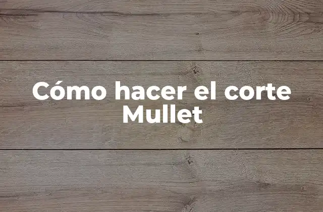 Cómo Hacer el Corte Mullet 2 ¿Qué es el corte Mullet?
