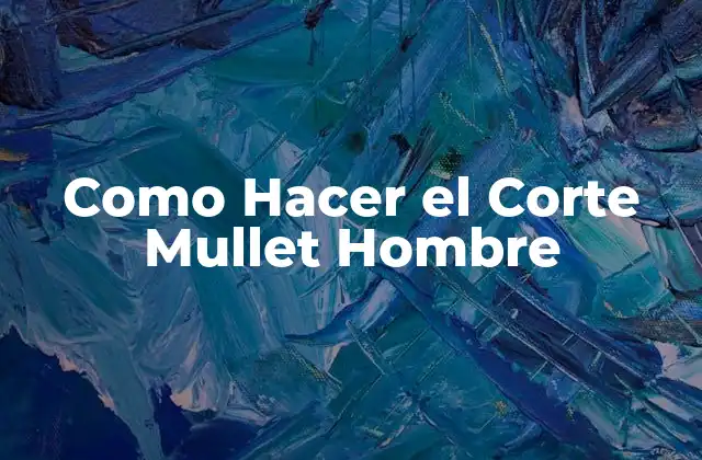 ¿Qué es el Corte Mullet?