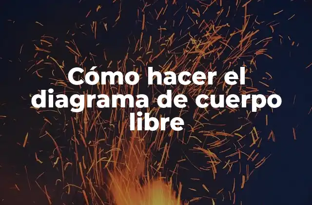 Cómo hacer el diagrama de cuerpo libre
