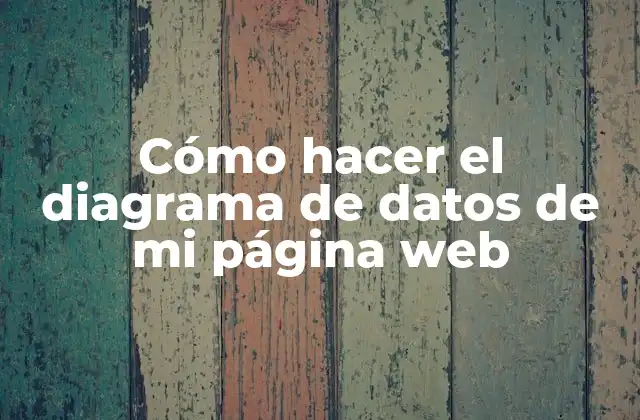 Cómo Hacer el Diagrama de Datos de Mi Página Web