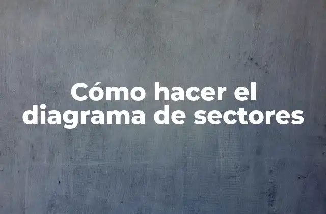 Cómo Hacer el Diagrama de Sectores