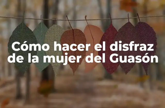 Cómo Hacer el Disfraz de la Mujer Del Guasón