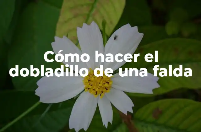 Cómo Hacer el Dobladillo de una Falda