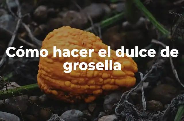 Cómo Hacer el Dulce de Grosella