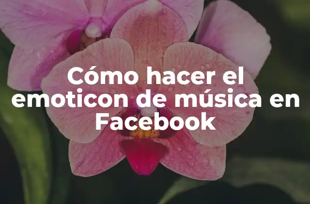 Cómo Hacer el Emoticon de Música en Facebook