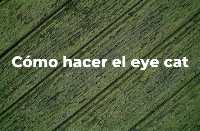 ¿Qué es el eye cat y para qué sirve?