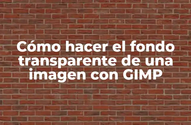 Cómo Hacer el Fondo Transparente de una Imagen con Gimp