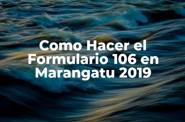 Como Hacer el Formulario 106 en Marangatu 2019 2 ¿Qué es el Formulario 106 en Marangatu 2019?