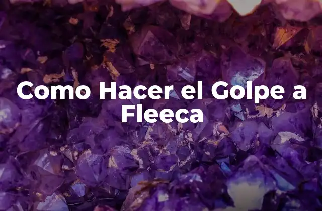 ¿Qué es el Golpe a Fleeca?