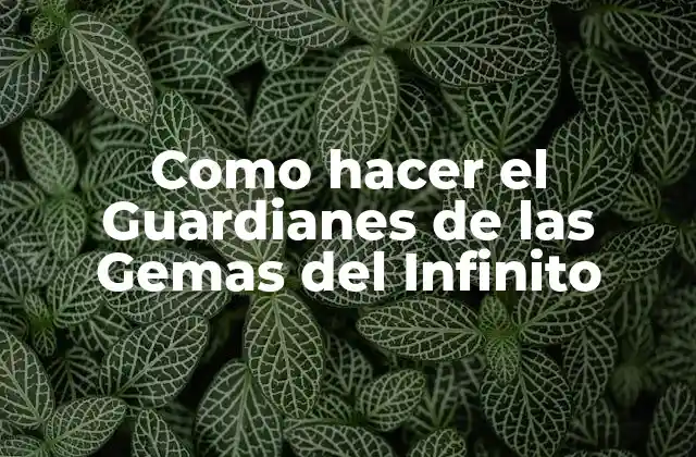 ¿Qué son los Guardianes de las Gemas del Infinito?