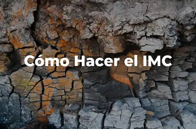 Cómo Hacer el Imc