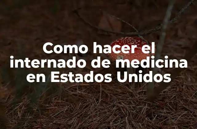 Como Hacer el Internado de Medicina en Estados Unidos