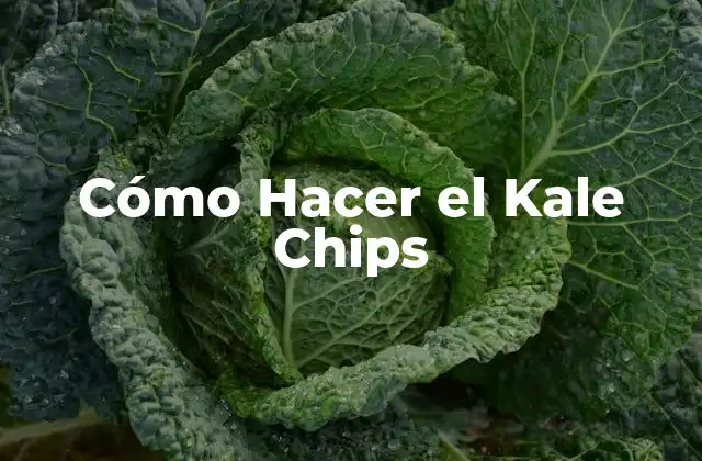 Cómo Hacer el Kale Chips 2 Cómo Hacer el Kale Chips