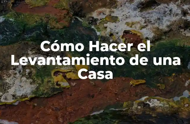 Cómo Hacer el Levantamiento de una Casa