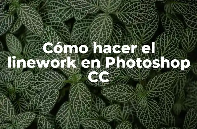 Cómo Hacer el Linework en Photoshop Cc