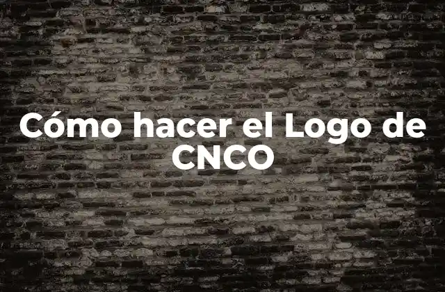 Cómo Hacer el Logo de Cnco