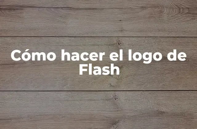Cómo Hacer el Logo de Flash 2 Cómo hacer el logo de Flash