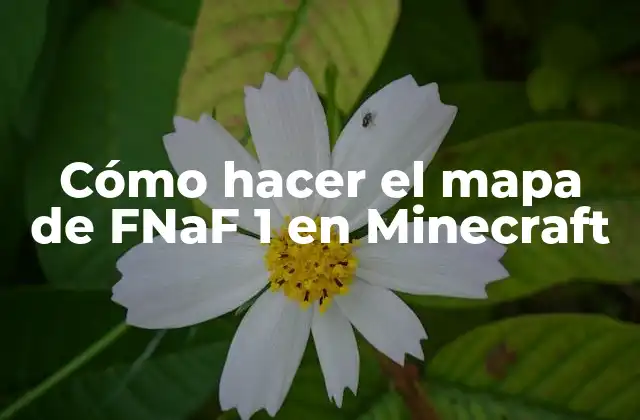 Cómo Hacer el Mapa de Fnaf 1 en Minecraft