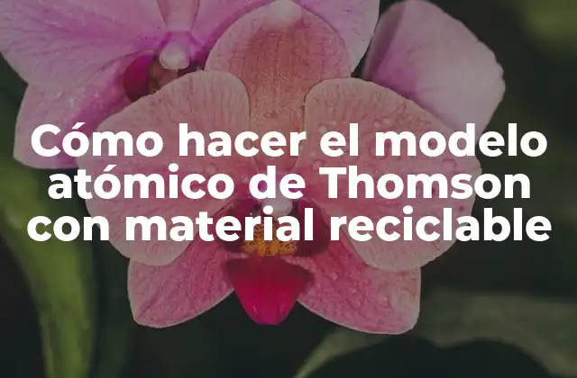 Cómo Hacer el Modelo Atómico de Thomson con Material Reciclable