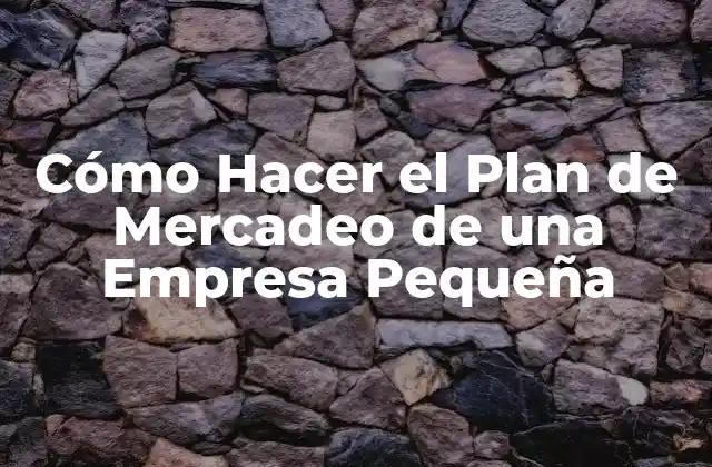 Cómo Hacer el Plan de Mercadeo de una Empresa Pequeña