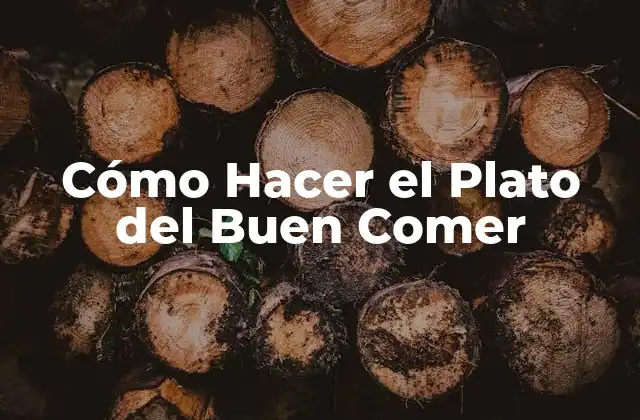 Cómo Hacer el Plato Del Buen Comer