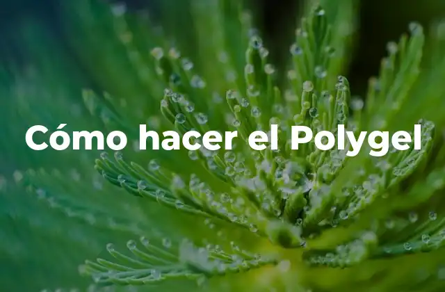 Cómo Hacer el Polygel