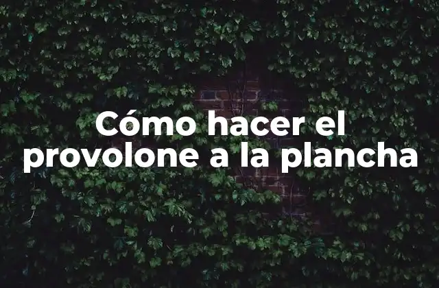 Cómo Hacer el Provolone a la Plancha
