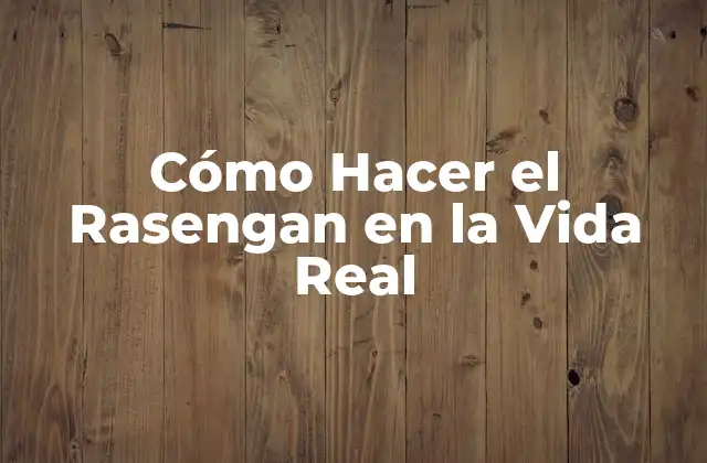 Cómo Hacer el Rasengan en la Vida Real