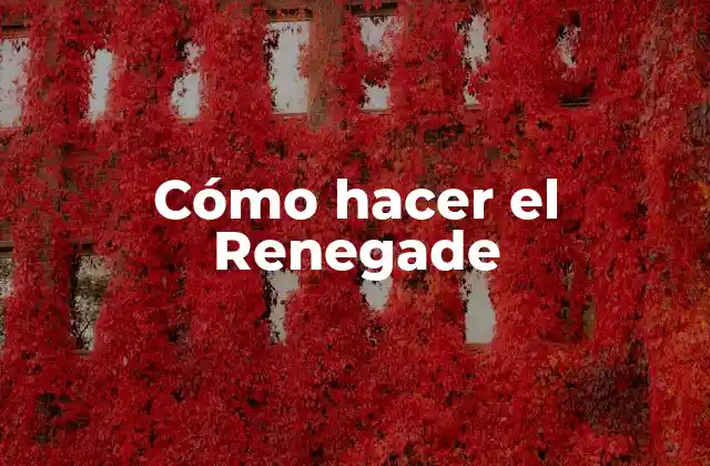 ¿Qué es el Renegade?