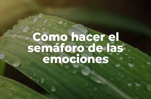 El semáforo de las emociones