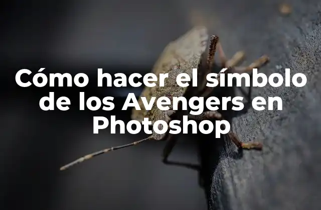 Cómo Hacer el Símbolo de los Avengers en Photoshop