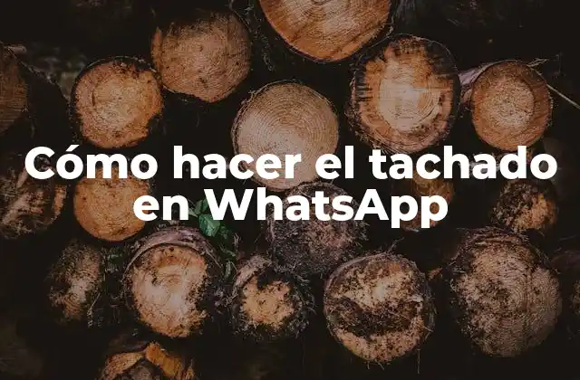 Cómo Hacer el Tachado en Whatsapp