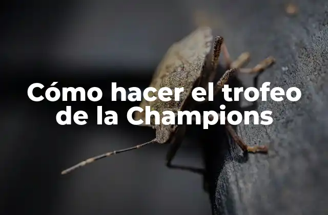 El trofeo de la Champions