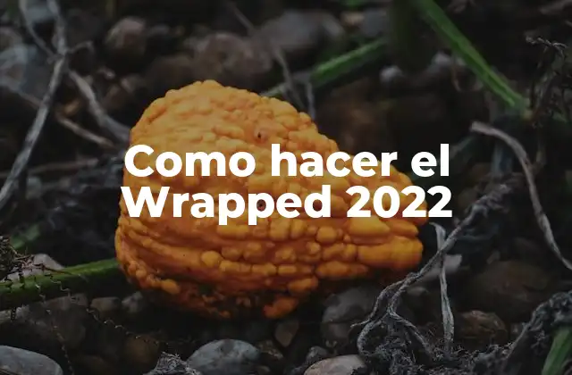 Como Hacer el Wrapped 2022