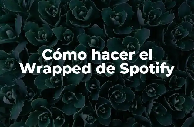 Cómo Hacer el Wrapped de Spotify