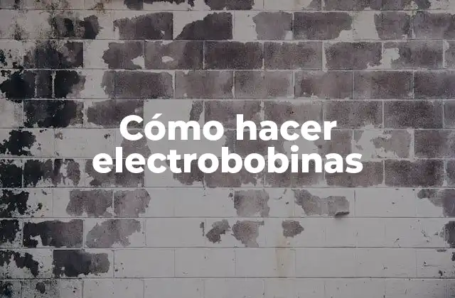 Cómo Hacer Electrobobinas