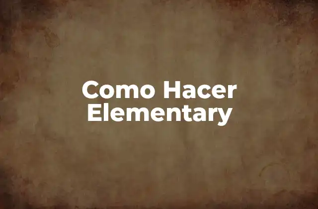 ¿Qué es Elementary y para Qué Sirve?
