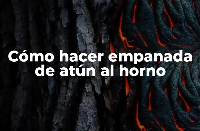 Cómo Hacer Empanada de Atún Al Horno