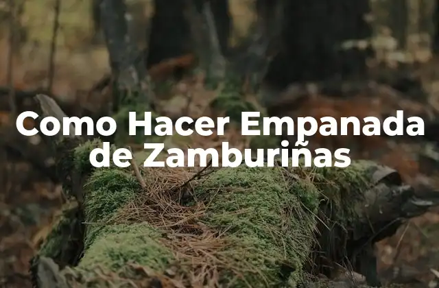 Como Hacer Empanada de Zamburiñas