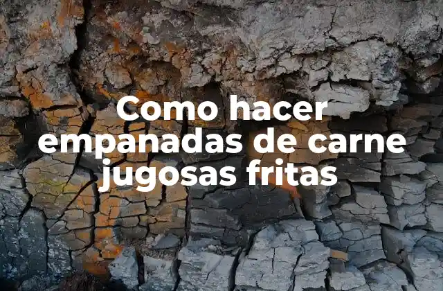 Como Hacer Empanadas de Carne Jugosas Fritas