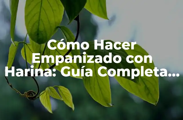 Cómo Hacer Empanizado con Harina: Guía Completa y Fácil