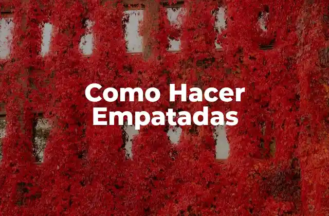 Como Hacer Empatadas 2 ¿Qué son las Empatadas y para qué Sirven?