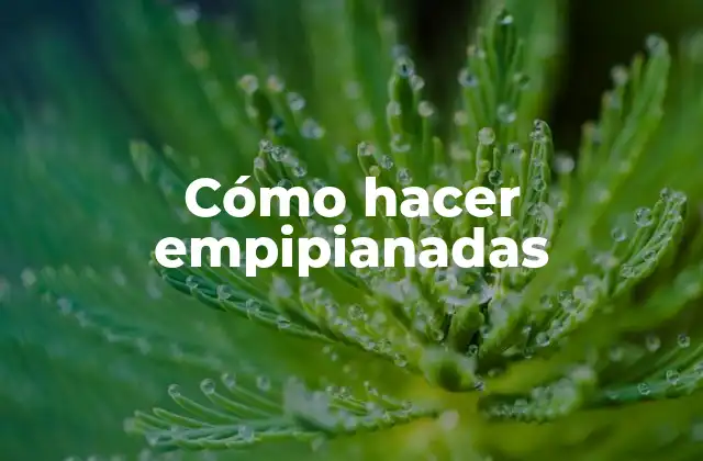 Cómo Hacer Empipianadas