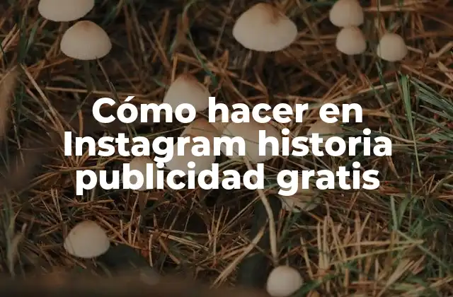 Cómo Hacer en Instagram Historia Publicidad Gratis