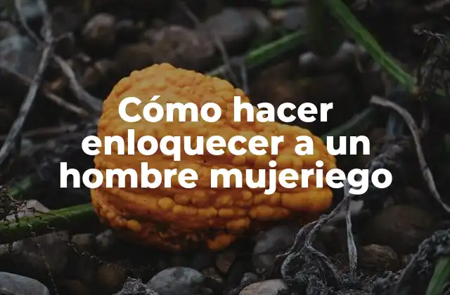 Cómo Hacer Enloquecer a un Hombre Mujeriego