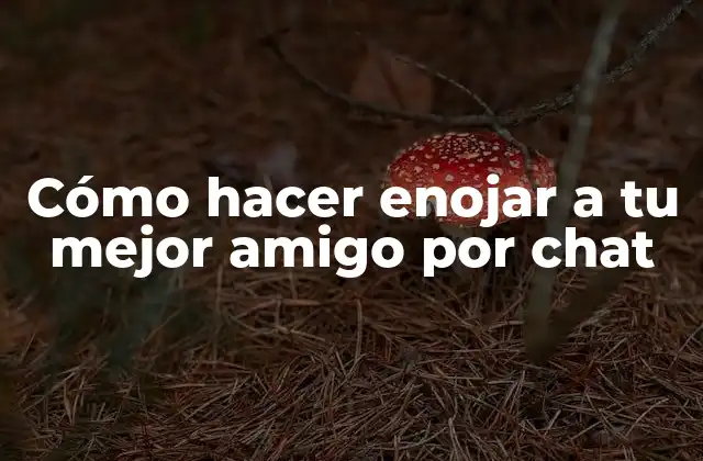 Cómo Hacer Enojar a Tu Mejor Amigo por Chat