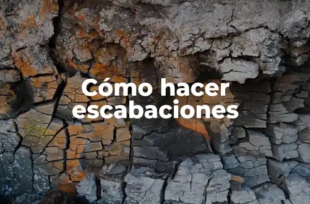 Cómo Hacer Escabaciones